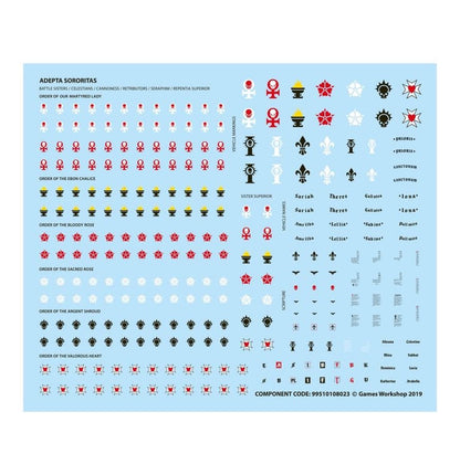 Warhammer 40K Adepta Sororitas Battle Sisters Squad Miniatures Set, Builds 10 Battle Sisters or Dominion Squad, Citadel Plastic Models with Custom Weapons & Transfer Sheet