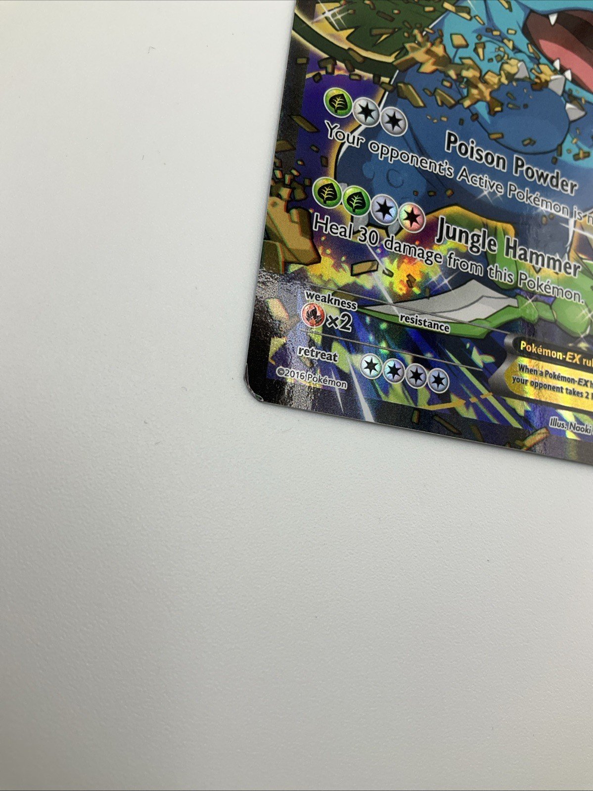 Pokémon TCG Venusaur EX Black Star Promo Full Art Holo XY123 English LP