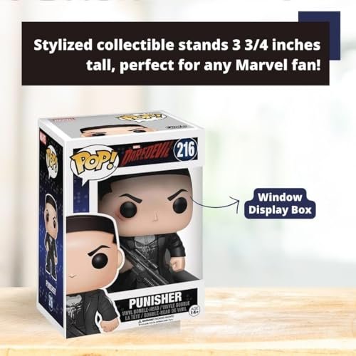 Punisher Funko Pop! Mavel Daredevil - Vinyl Bobble-Head Figure # 216 with Display Box Protector Case