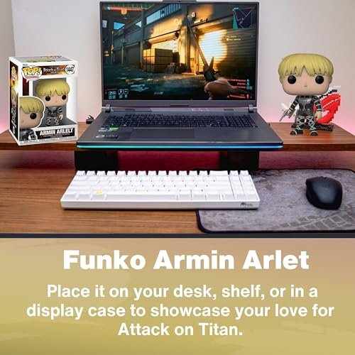 Armin Arlelt Funko Pop! Animation: Attack on Titan - Vinyl Figure #1447 with Display Box Protector Case