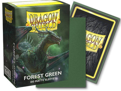 Dragon Shield Standard Matte Card Sleeves Forest Green 100 Count, Textured Trading Card Sleeves for MTG, Pokémon, Lorcana, Flesh and Blood, Durable Protective Deck Sleeves (PRE-ORDER)