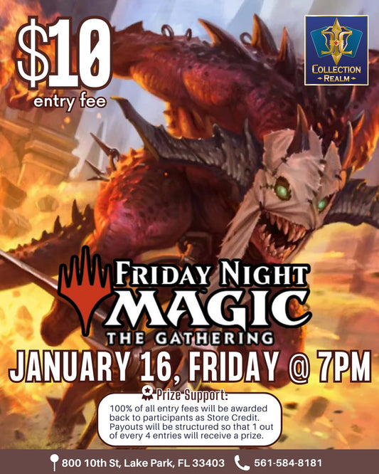 MTG TCG Friday Night Tournament – January 16 (Friday, 7:00 PM)