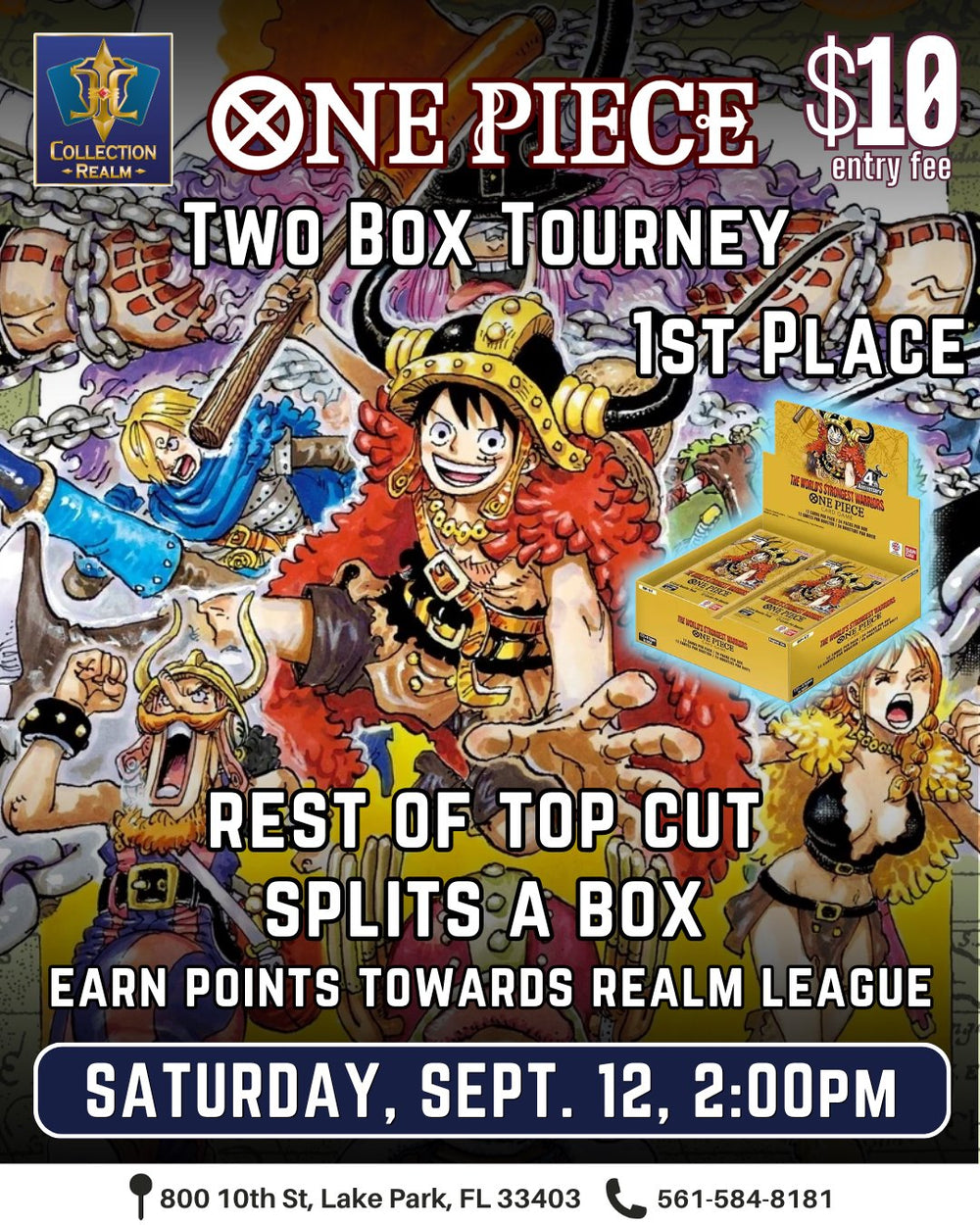 One Piece Card Game Tournament – September 12, 2026 (Saturday 2:00 PM)