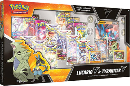 Pokemon TCG Heavy Hitters Premium Collection Lucario V Tyranitar V SWSH10 Box