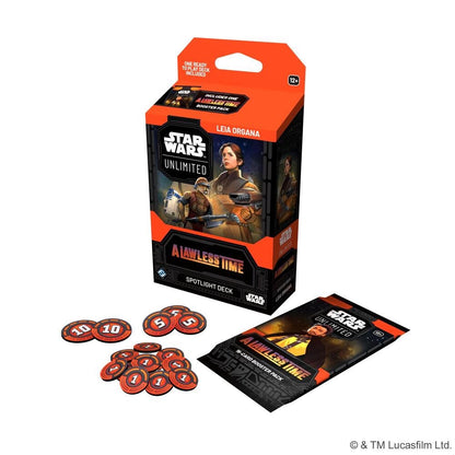 Fantasy Flight Games Star Wars Unlimited A Lawless Time Leia Organa Spotlight Deck sealed box