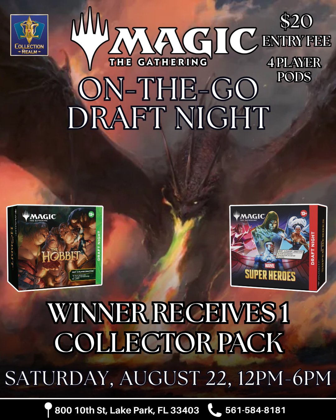 MTG The Hobbit Tournament – Journey to Middle-earth – August 22, 2026 (Saturday 12:00–6:00 PM)