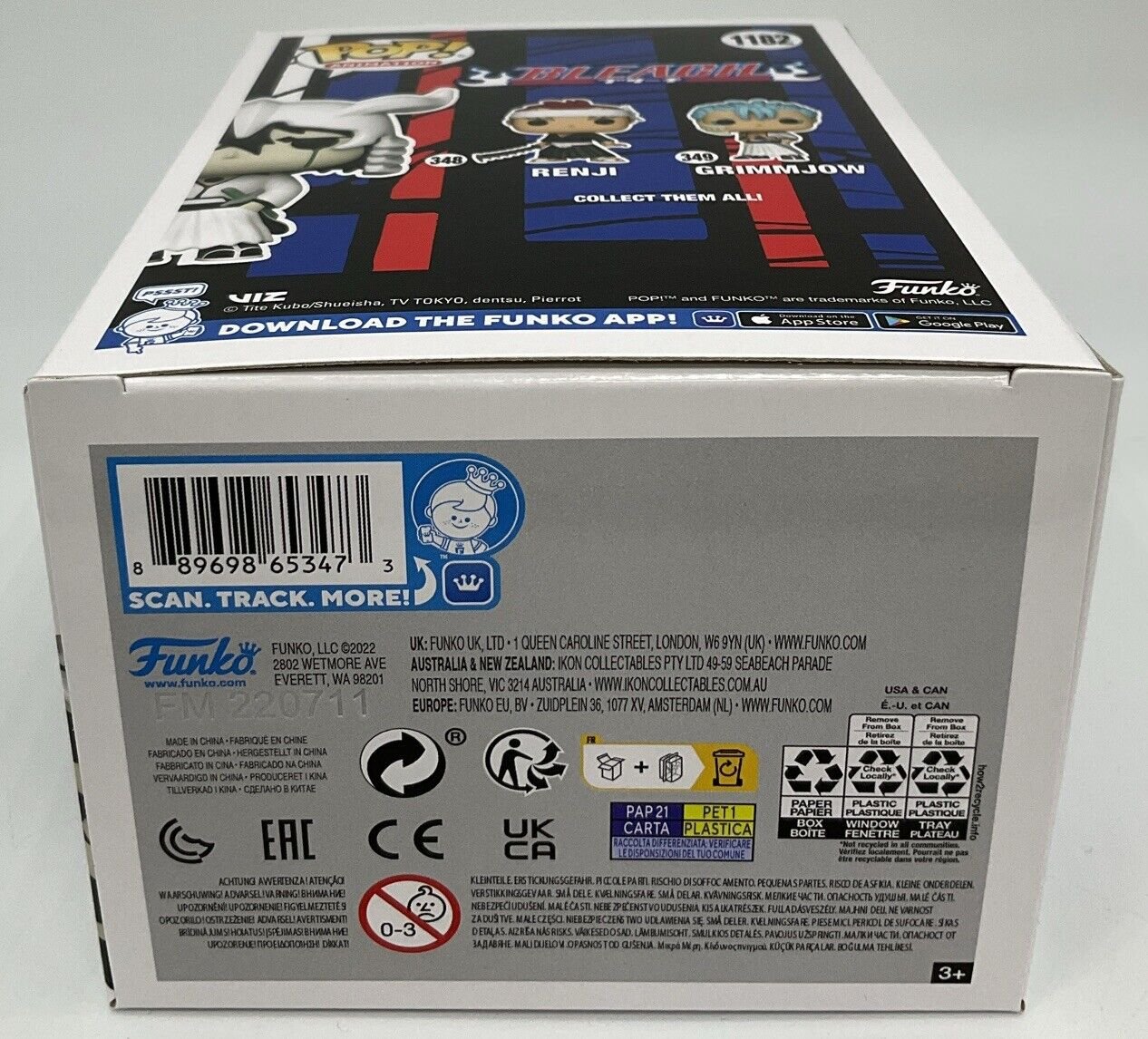 Funko Pop! Bleach Ulquirorra #1182 Winter Convention LE