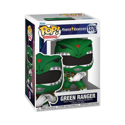 Green Ranger Funko Pop! TV Power Rangers - Vinyl Figure #1376 with Display Box Protector Case