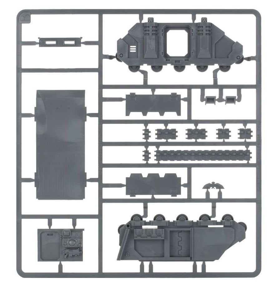 Warhammer 40,000 Chaos Rhino Chaos Space Marines Chaos Rhino Vehicle Kit for Warhammer 40K – Customizable Plastic Transport with Weapon & Cosmetic Options, Unpainted Miniature Model (PRE-ORDER)