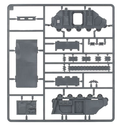 Warhammer 40,000 Chaos Rhino Chaos Space Marines Chaos Rhino Vehicle Kit for Warhammer 40K – Customizable Plastic Transport with Weapon & Cosmetic Options, Unpainted Miniature Model (PRE-ORDER)