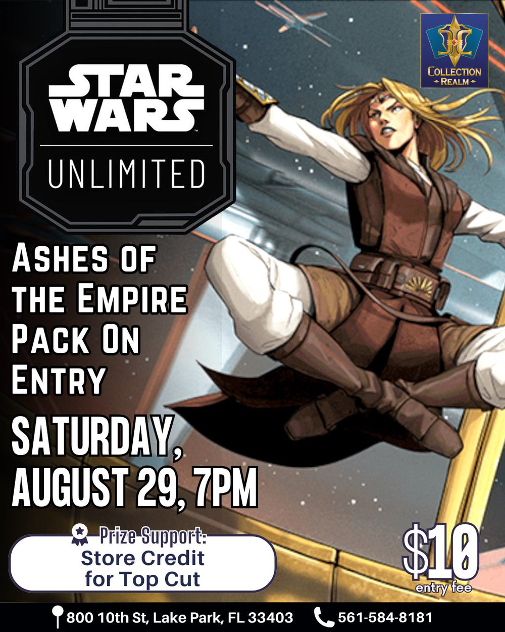 Star Wars Unlimited Tournament – August 29, 2026 (Saturday 7:00 PM)