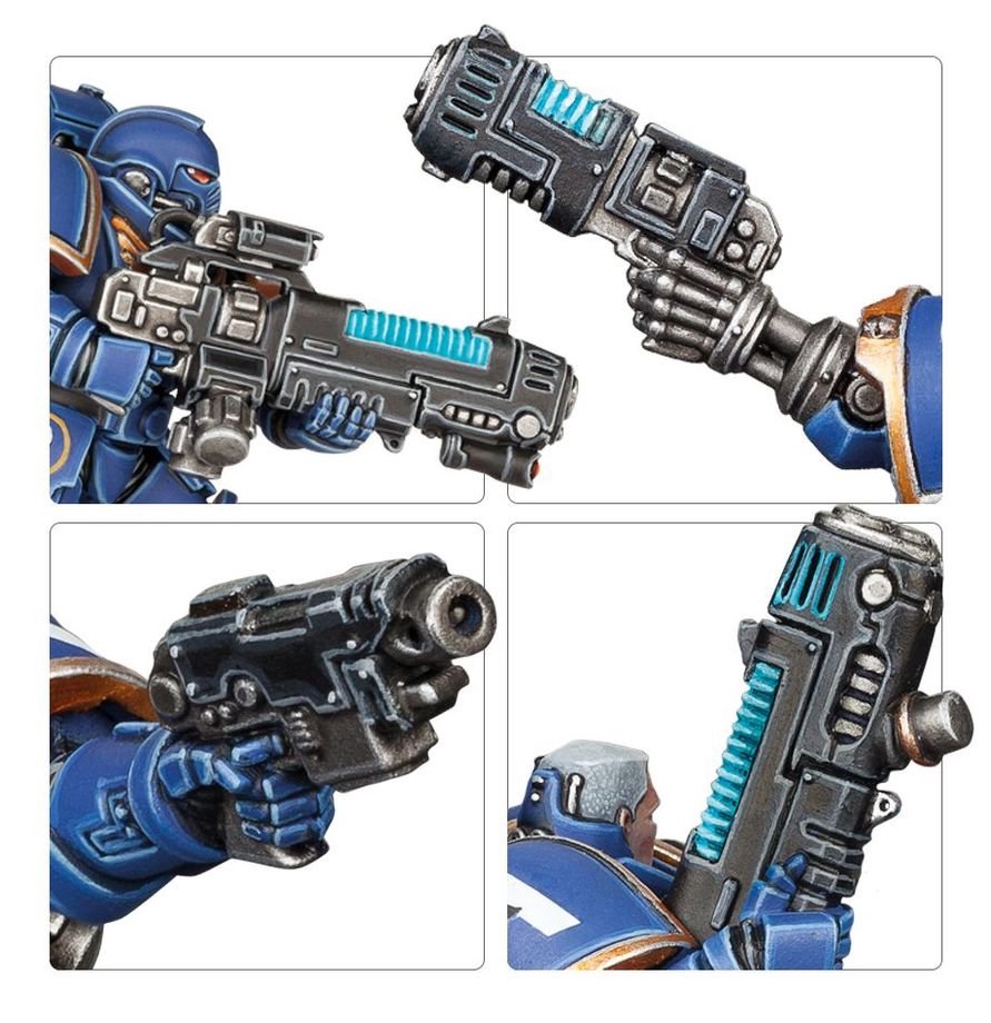 Warhammer 40,000 Space Marines Primaris Hellblasters Squad Miniatures Kit – 10 Multi-Part Plastic Models with Plasma Weapons, Citadel Bases & Transfer Sheet for Warhammer 40K
