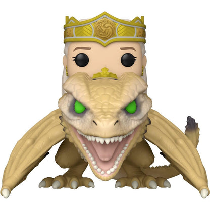 Queen Rhaenyra with Syrax Funko Pop! Rides Deluxe House of the Dragon - Approx. 5" Collectible Vinyl Figure #305 in Window Display Box