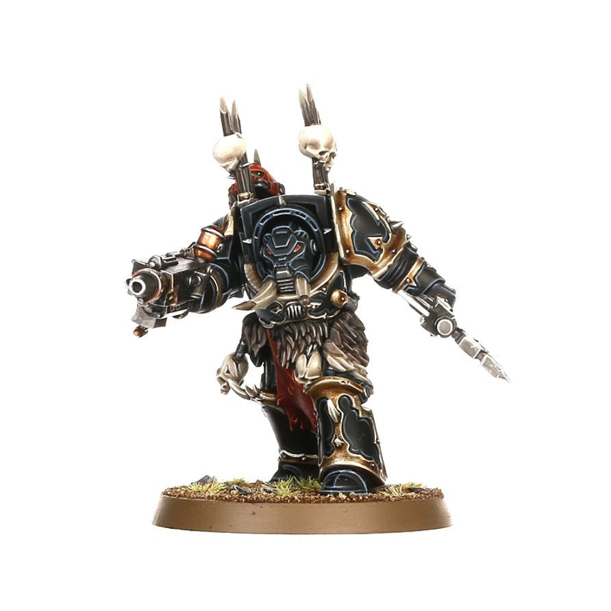 Warhammer 40,000 Chaos Space Marines Terminator Squad – 5 Chaos Terminators Miniatures with Customisable Weapons & Transfer Sheet – Plastic Model Kit for Chaos Space Marines, World Eaters & Emperor’s Children