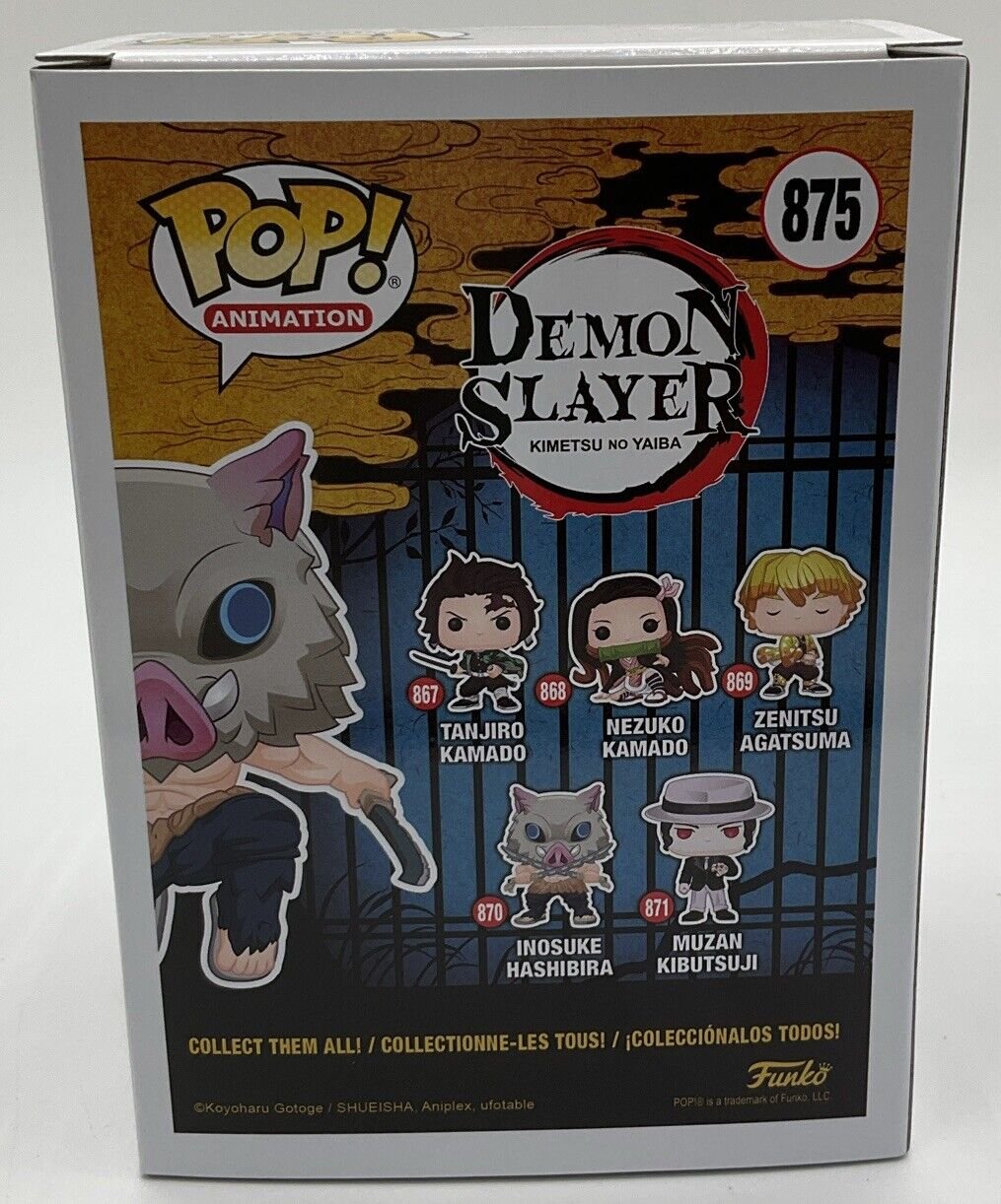 Funko Pop! Vinyl: Demon Slayer: Inosuke Hashibira #875 (Flocked)