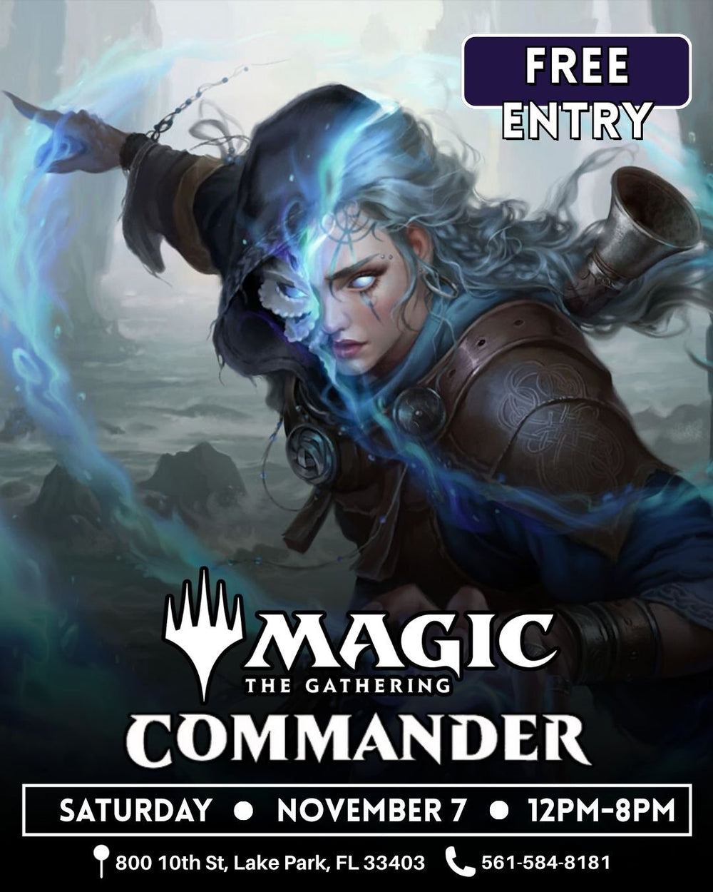 Magic: The Gathering – Commander Open Play – November 7 2026 (Saturday) 12:00 PM–8:00 PM