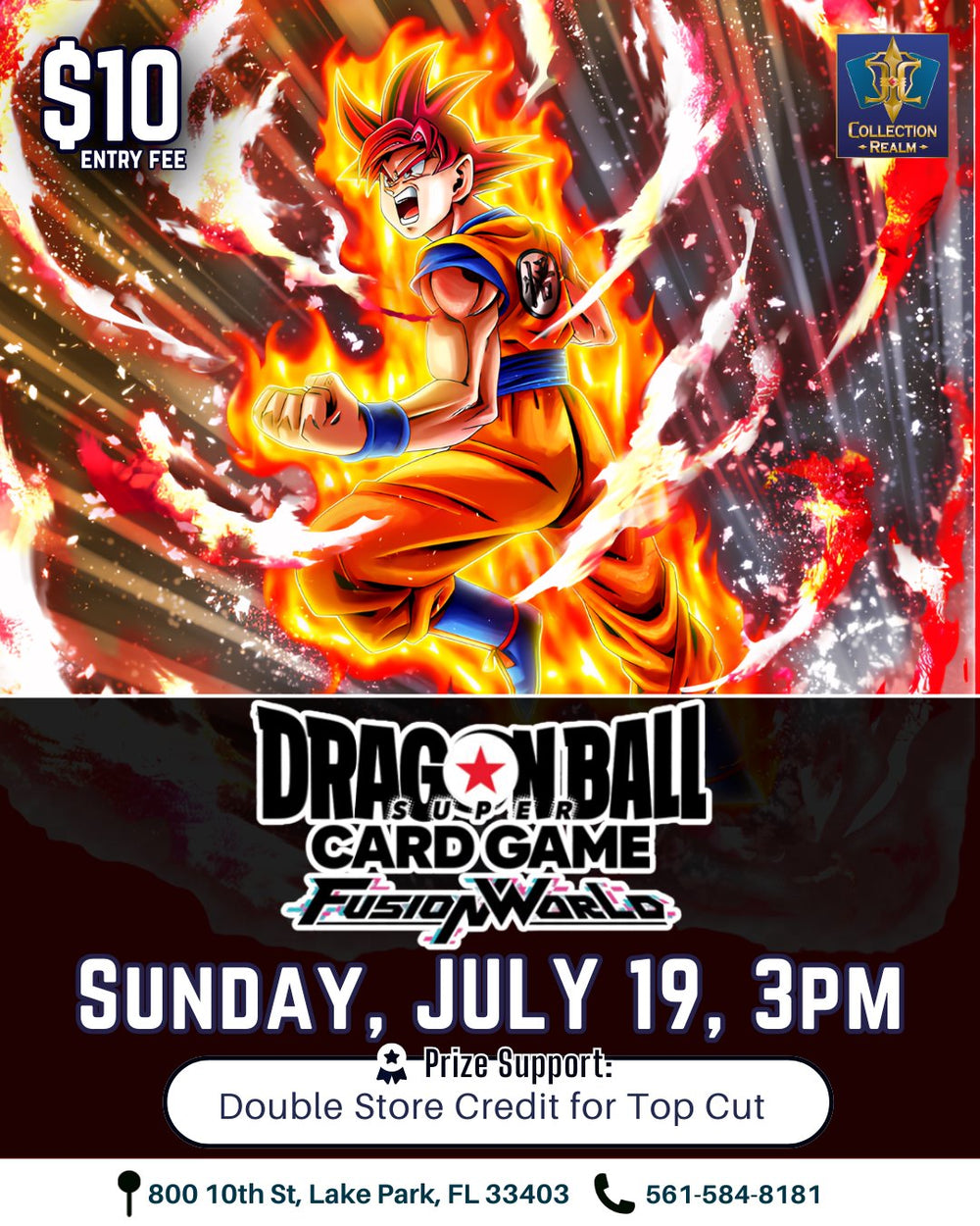 Dragon Ball Super Card Game Fusion World Tournament – July 19, 2026 (Sunday 3:00 PM)