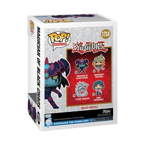 Yu-Gi-Oh Funko Pop! Animation Set of 4 – Zane Truesdale #1737, Magician's Valkyria #1735, Magician of Black Chaos #1734, and Cyber Dragon #1736 – Collectible Vinyl Figures