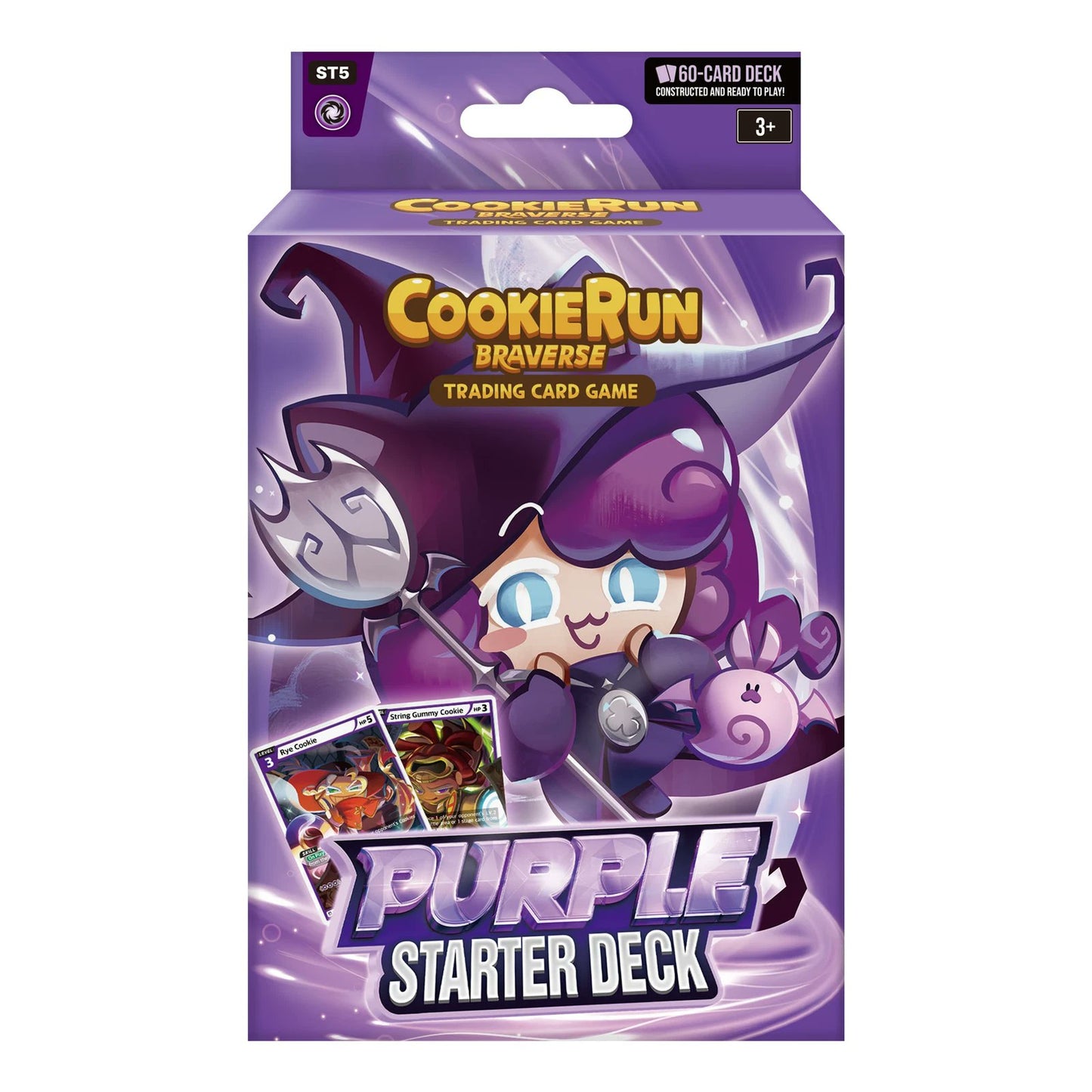 Cookie Run TCG ST5 Purple Starter Deck 60 Card Prebuilt Deck Cookie Run Card Game