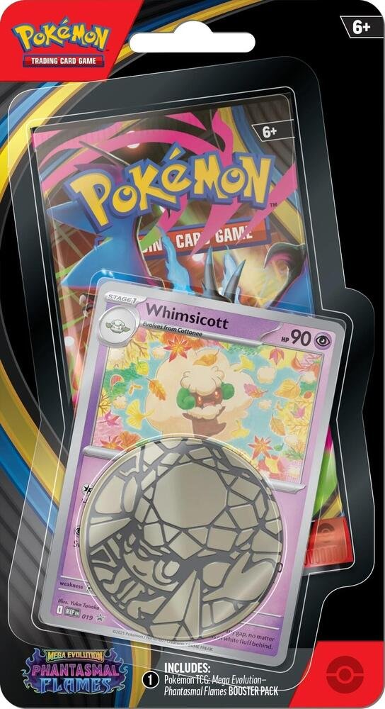 Pokemon TCG Phantasmal Flames Single Pack Blister Whimsicott Pokemon Trading Card Game