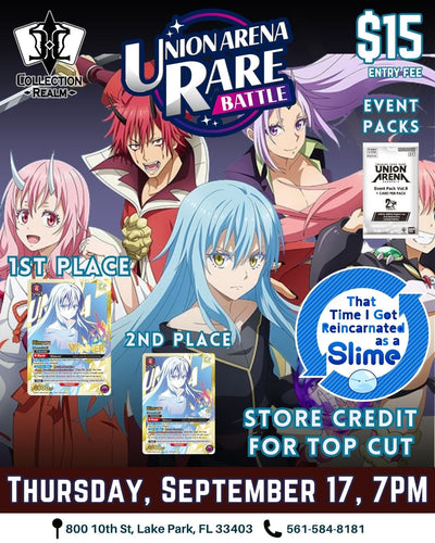 Union Arena TCG Rare Battle Tournament – September 17, 2026 (Thursday 7:00 PM)
