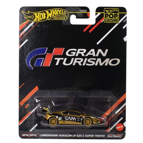 Hot Wheels Premium Pop Culture Lamborghini Huracan LP 620-2 Super Trofeo - Collectible Toy Car Vehicle