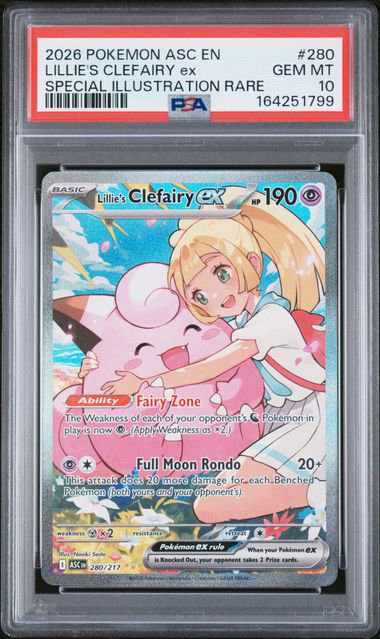 Pokemon Lillie's Clefairy PSA 10 1799