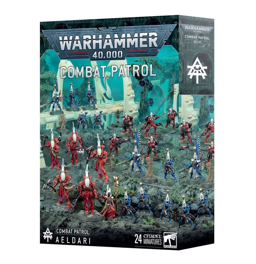 Warhammer 40,000 Combat Patrol: Aeldari – 24 Miniatures, Spiritseer, Dire Avengers, Warp Spiders & Wraithblades, Warhammer 40K Combat Patrol Army Set (PRE-ORDER)