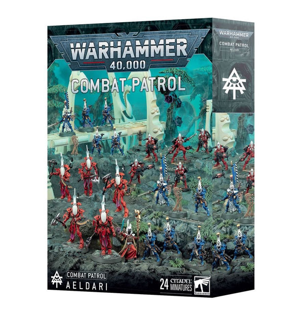 Warhammer 40,000 Combat Patrol: Aeldari – 24 Miniatures, Spiritseer, Dire Avengers, Warp Spiders & Wraithblades, Warhammer 40K Combat Patrol Army Set (PRE-ORDER)