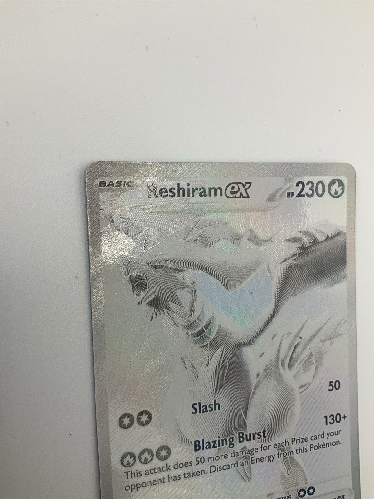 Pokémon TCG Reshiram EX White Flare English Holo Card 173/086 Ultra Rare