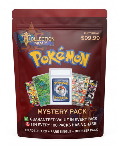 Pokémon TCG Mystery Pack $99.99 – Includes Graded Pokémon Card, Sealed Booster Pack & Bonus Trading Cards – Randomized Collectible Card Game Mystery Bag