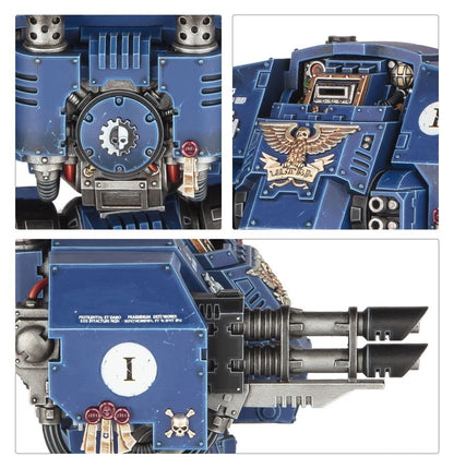 Warhammer 40K Space Marines Ballistus Dreadnought Miniature Model Kit – Heavy Weapons Combat Walker with Lascannons & Missile Launchers – Push-Fit Warhammer 40,000 Figure