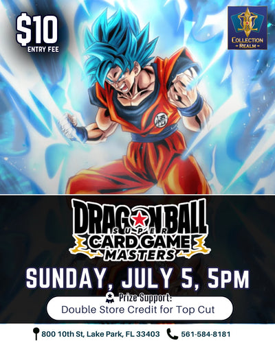 Dragon Ball Super Card Game Masters Tournament – July 5, 2026 (Sunday 5:00 PM)