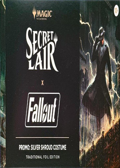 Magic: The Gathering Secret Lair x Fallout Promo Silver Shroud Costume Edition Collectible Cards