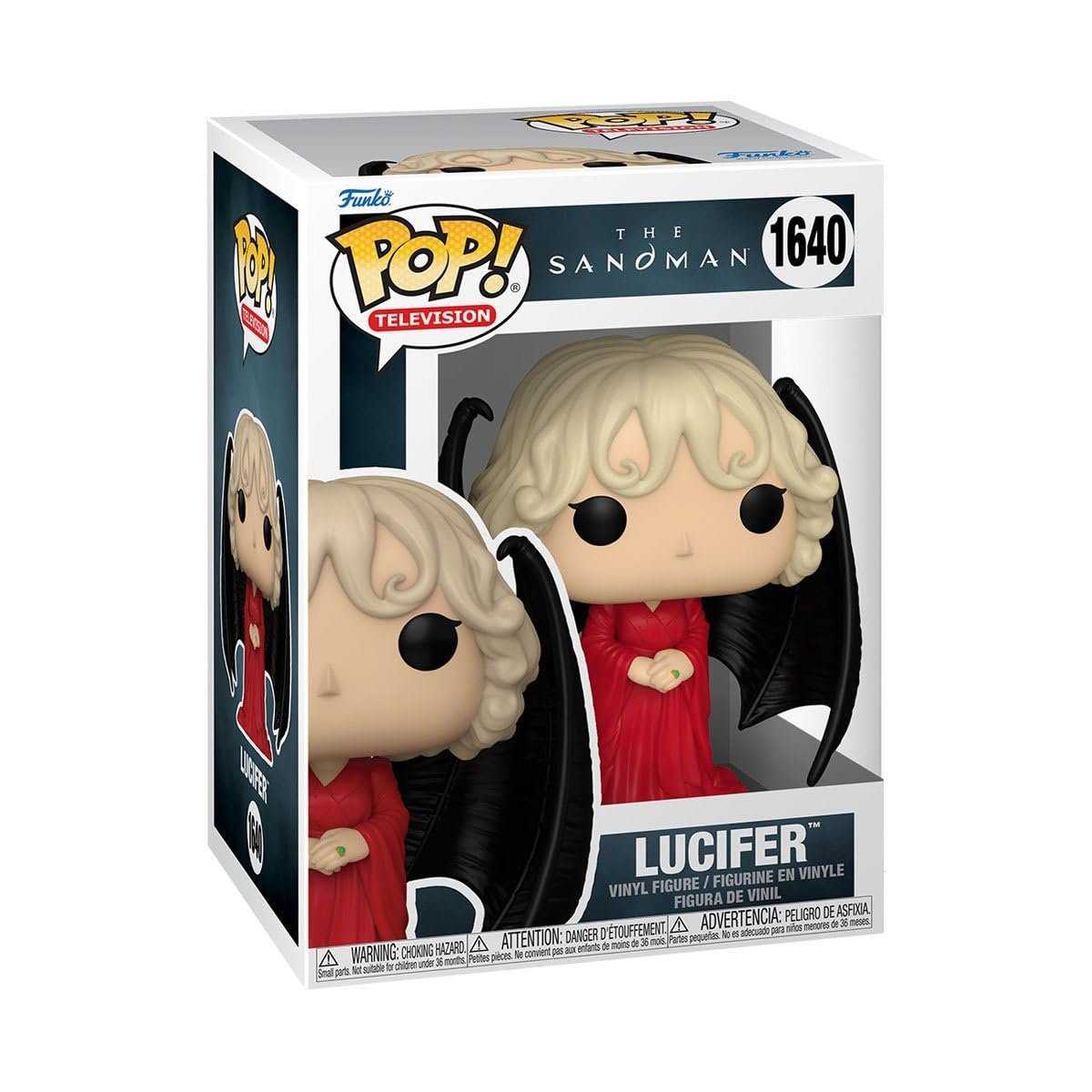 Lucifer Funko Pop!  Television: The Sandman - Approx. 3 3/4" Collectible Vinyl Figure #1640 with Window Display Box