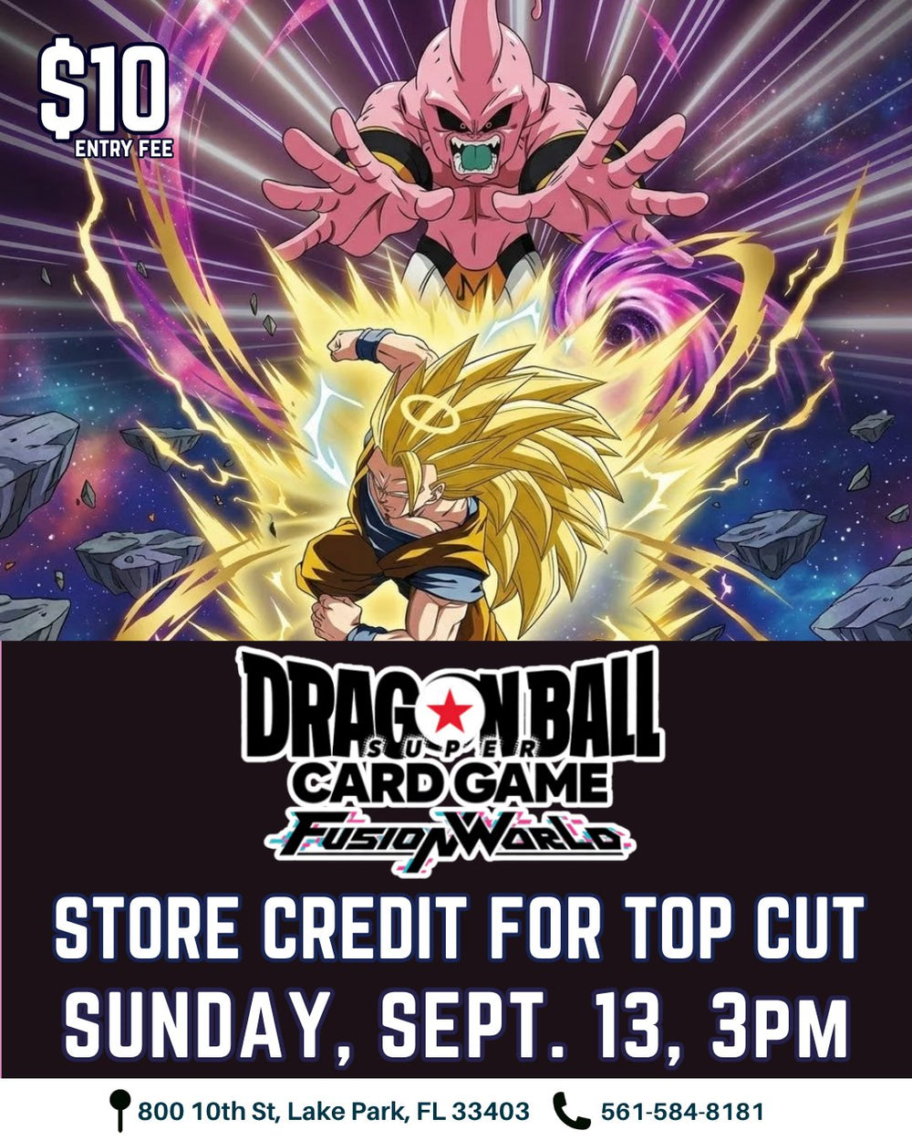 Dragon Ball Super Card Game Fusion World Tournament – September 13, 2026 (Sunday 3:00 PM)