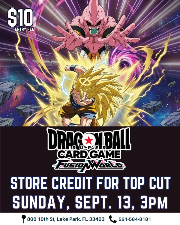 Dragon Ball Super Card Game Fusion World Tournament – September 13, 2026 (Sunday 3:00 PM)