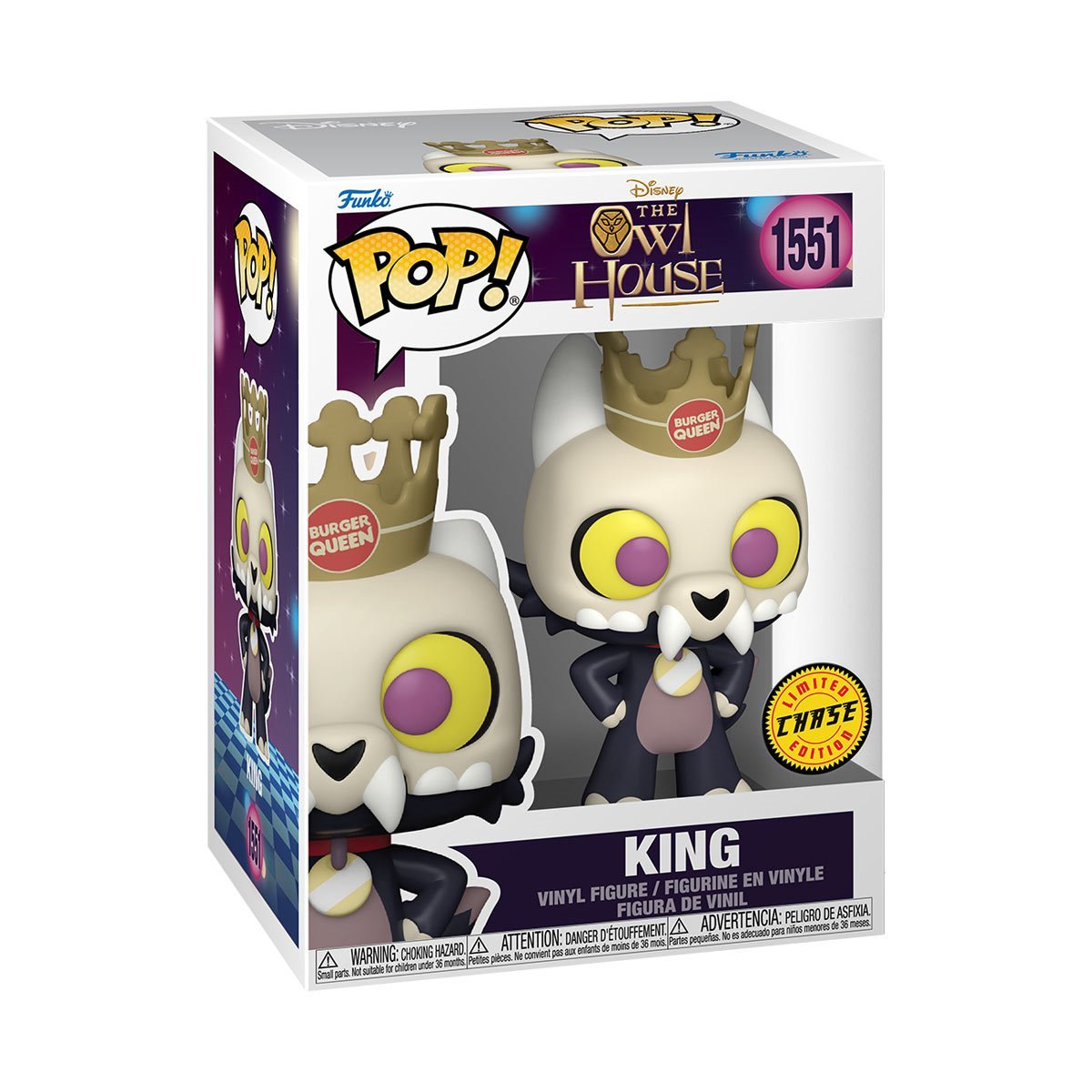 King Funko Pop! Disney The Owl House - Approx. 3 3/4" Collectible Chase Vinyl Figure #1551 with Display Box Protector Case (PRE-SALE)