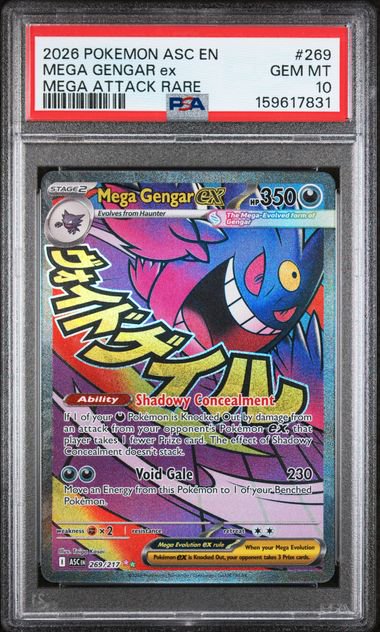 Pokemon Mega Gengar ASC ATK PSA 10 7831