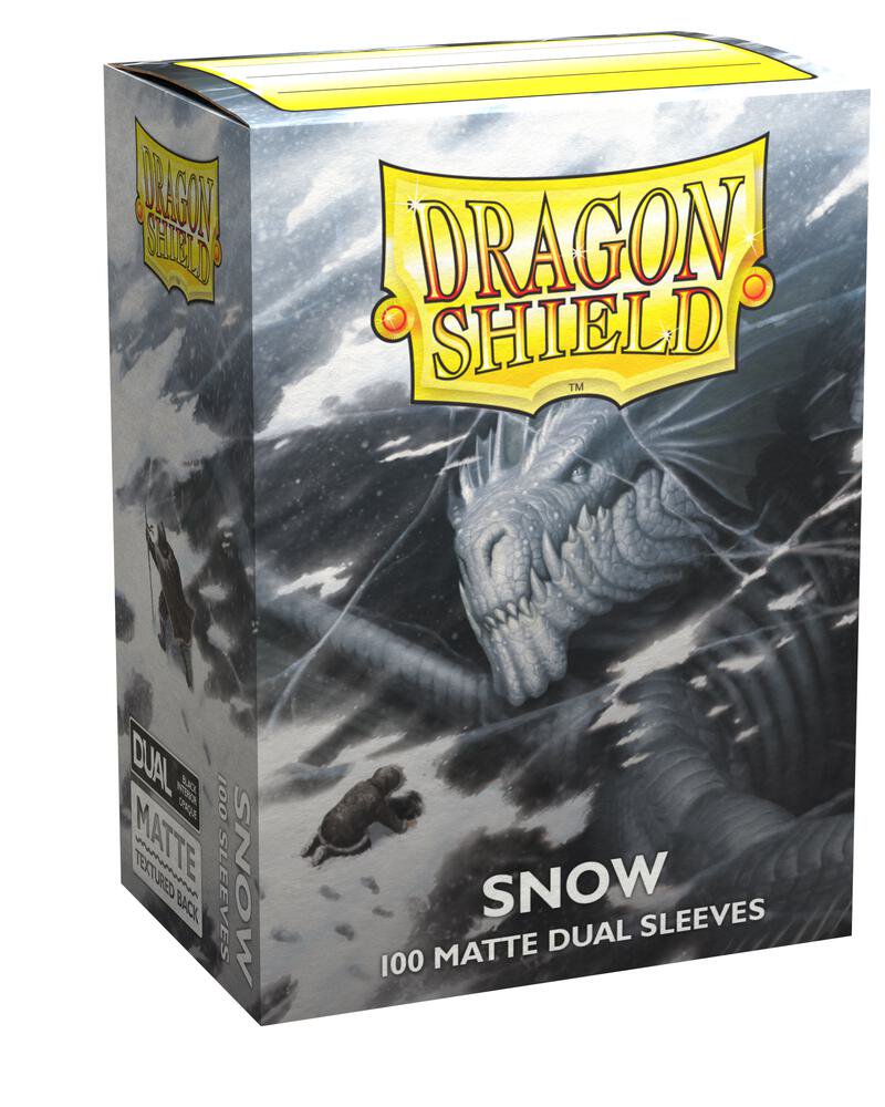 Dragon Shield Dual Matte Sleeves - Snow 100ct