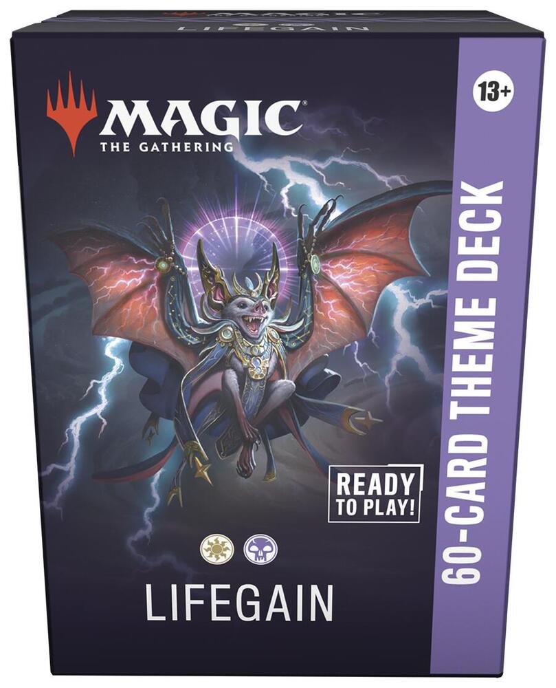 Magic: The Gathering Secrets of Strixhaven Lifegain Theme Deck – 60-Card Prebuilt MTG Deck with 5 Double-Sided Tokens, Deck Box & Strategy Insert (SOS)