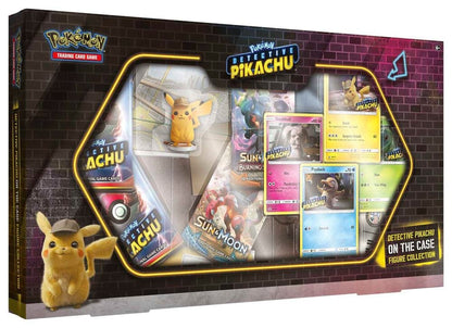 Pokemon TCG Detective Pikachu On The Case Figure Collection Box with 5 Booster Packs and Promos