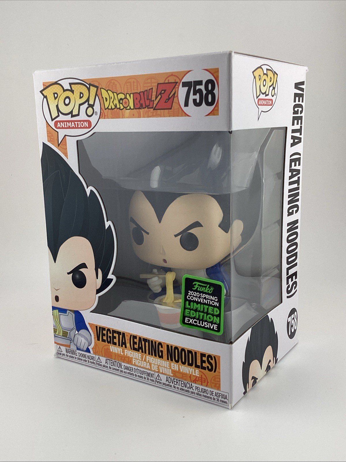 Funko Pop! Vinyl: Dragon Ball - Vegeta (Eating Noodles) - Spring Con #758