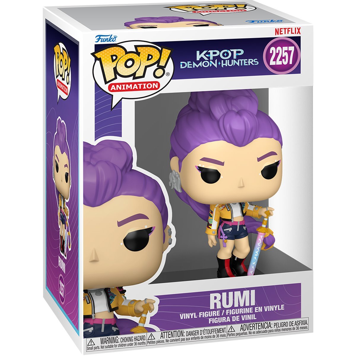 Funko Pop KPop Demon Hunters Rumi #2257 vinyl figure