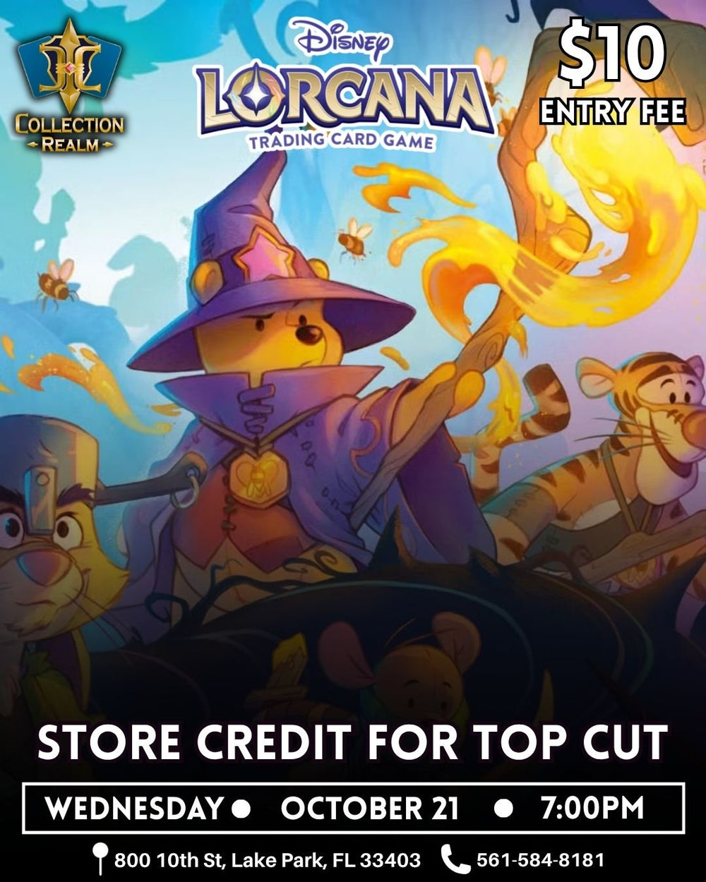 Disney Lorcana TCG Tournament – October 21 2026 (Wednesday 7PM)