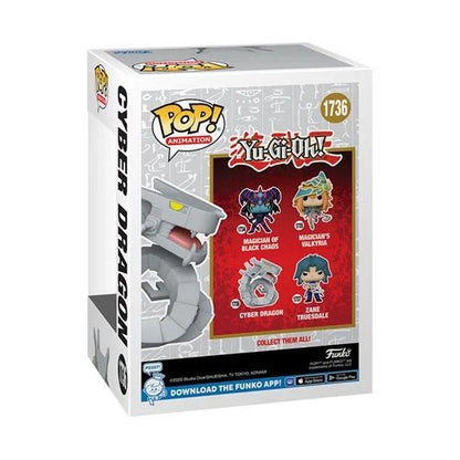 Yu-Gi-Oh Funko Pop! Animation Set of 4 – Zane Truesdale #1737, Magician's Valkyria #1735, Magician of Black Chaos #1734, and Cyber Dragon #1736 – Collectible Vinyl Figures