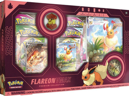 Pokemon TCG Flareon VMAX Premium Collection Box Trading Card Game Cards Set