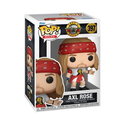 Axl Rose #397, Slash #398, and Duff McKagan #399 Funko Pop! Rocks Guns N' Roses - Set of 3 Collectible Vinyl Figures with Window Display Box