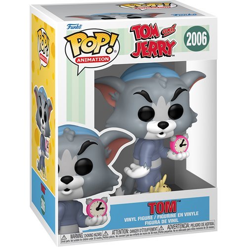 Tom with Clock #2006 Funko Pop! Animation Tom and Jerry - Approx. 4" Collectible Vinyl Figure Bundled with Display Box Protector Case