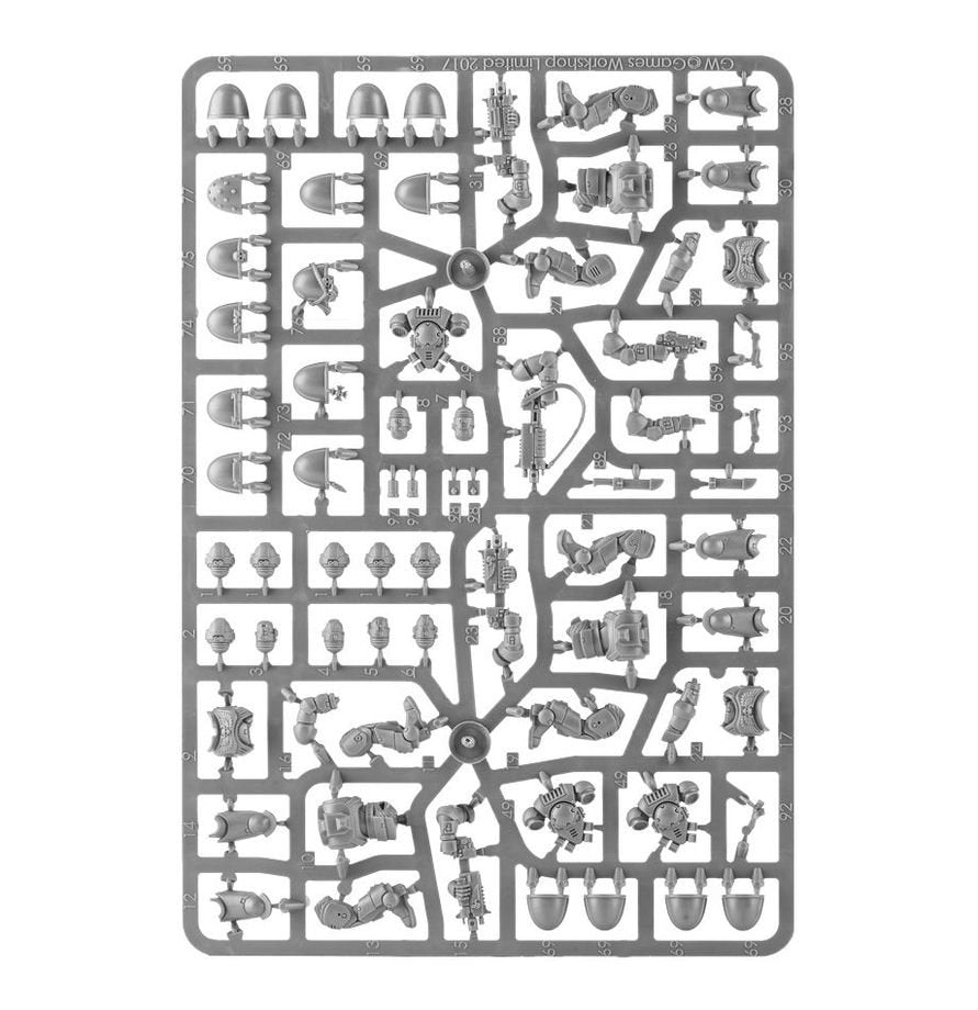 Warhammer 40K Space Marines Primaris Intercessors Squad Miniatures Set – 10 Multi-Part Plastic Figures with Bolt Rifle Options, Mk X Tacticus Armour & Citadel Bases
